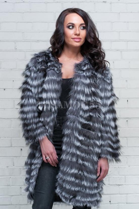 Меховая накидка из чернобурки фото №1